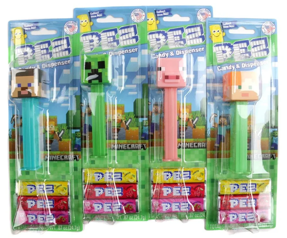 Pez Minecraft Blister Assorted 12ct - Default Title Pez Novelty Candy Store For Me
