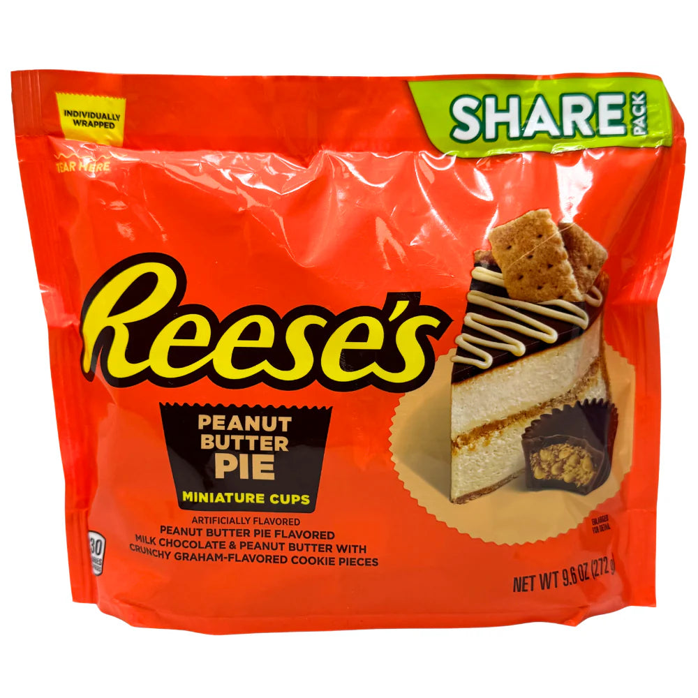 Reese's Peanut Butter Pie Miniature Cups Share Pack Stand Up Bag 9.6oz 8ct