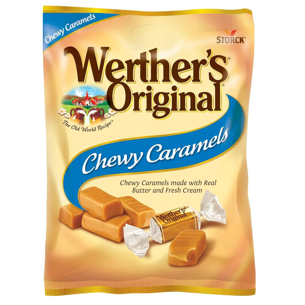 Werther's Peg Bag Original Chewy 2.40oz 12ct