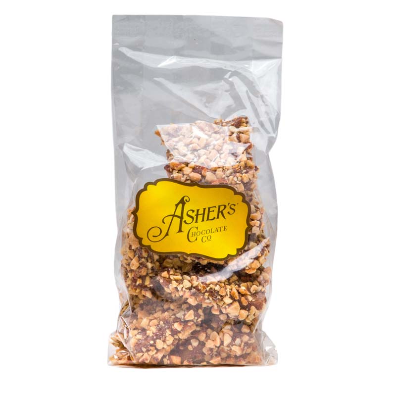 Asher Almond Buttercrunch 4oz Cello Bags 12ct