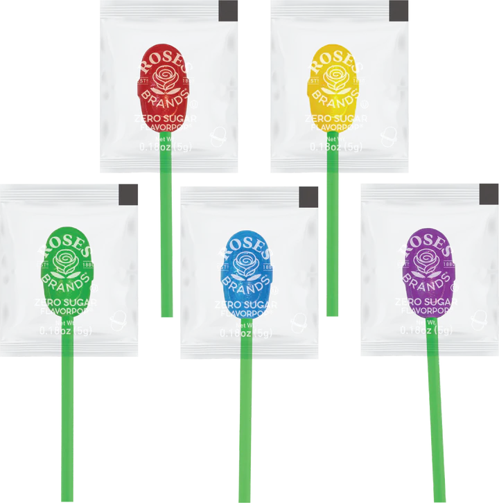 Roses Zero Sugar Flavorpops 10lbs case