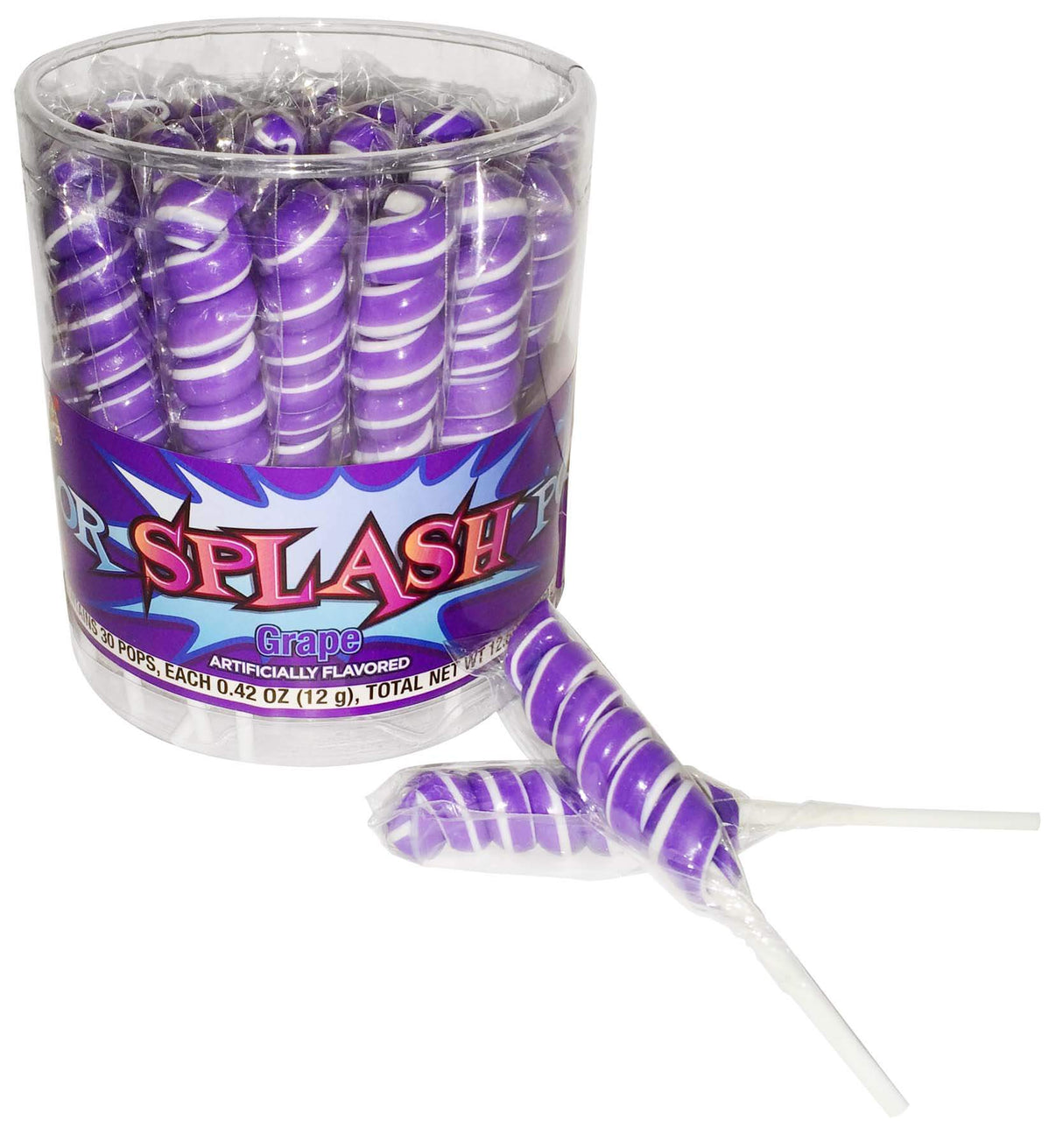 Alberts Color Splash Lollipops Purple 30ct - Default Title Albert's Candy Candy Candy Store For Me