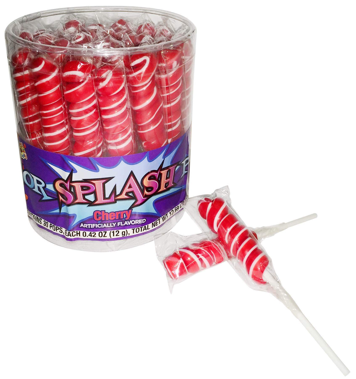 Alberts Color Splash Lollipops Red 30ct - Default Title Albert's Candy Candy Candy Store For Me
