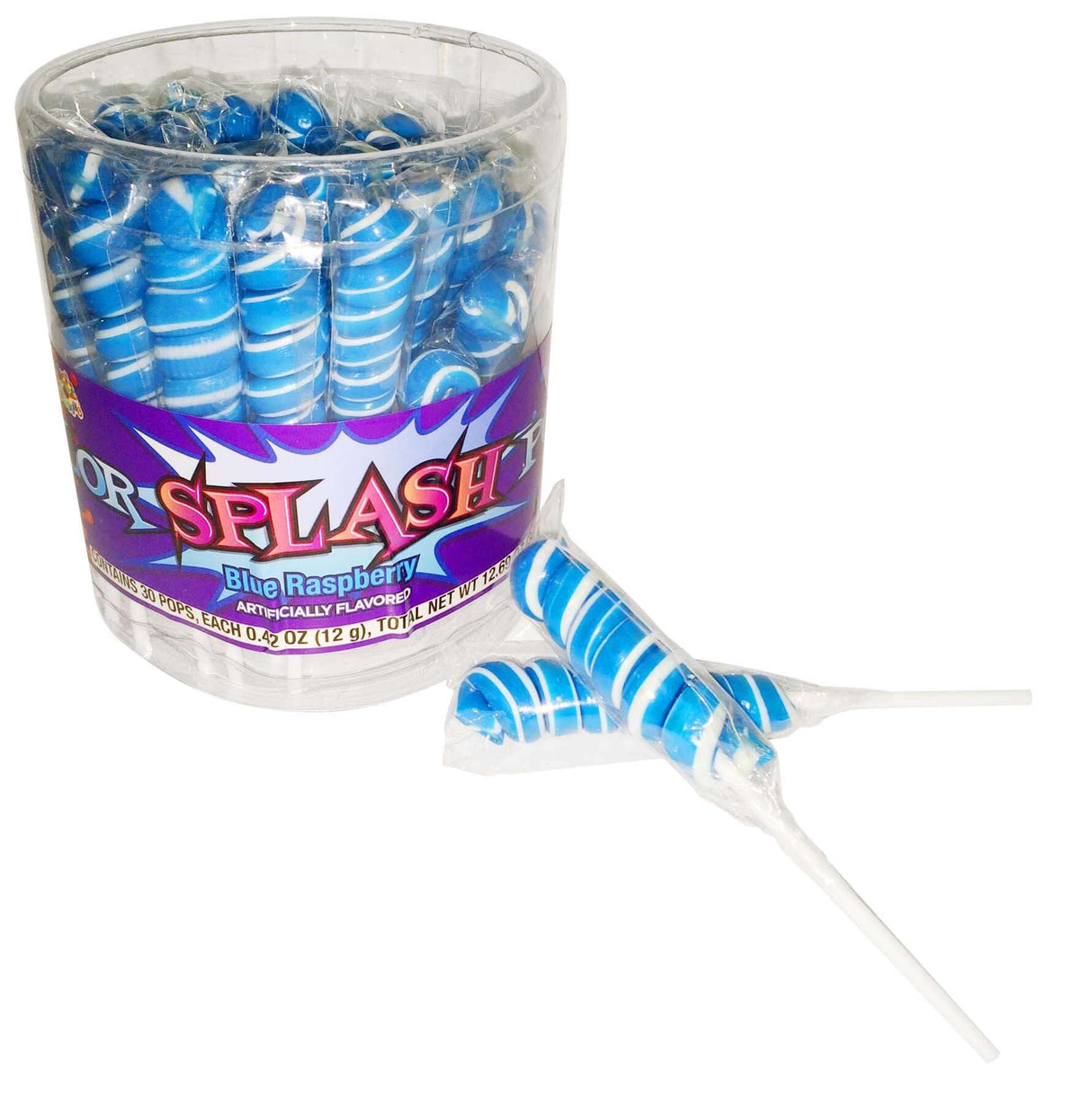 Alberts Color Splash Lollipops Blue 30ct - Default Title Albert's Candy Candy Candy Store For Me