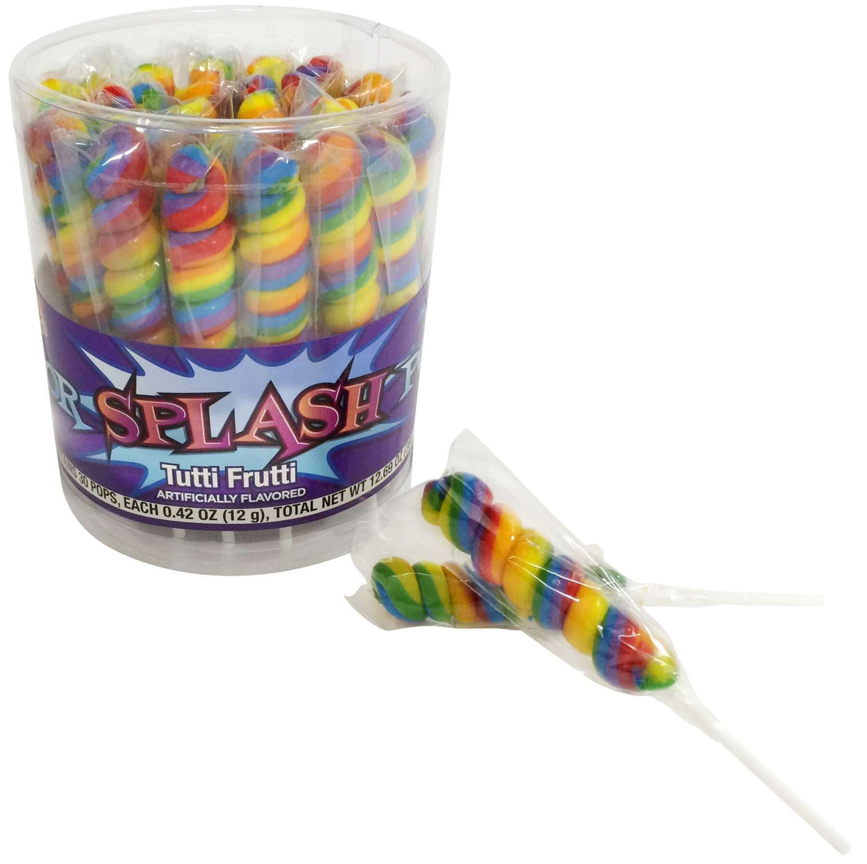 Alberts Color Splash Lollipops Rainbow 30ct - Default Title Albert's Candy Candy Candy Store For Me