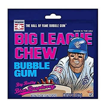 Big League Chew Blue Raspberry 12ct - Default Title Ford Gum Gum Candy Store For Me