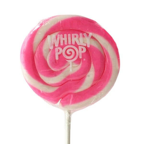 Adams & Brooks Pink & White Whirly Pop 1.5oz 24ct - Default Title Adams & Brooks Lollipops Candy Store For Me