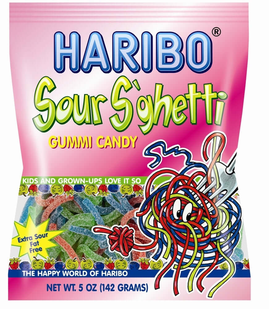 Haribo Sour S'ghetti 5oz 12ct - Default Title Haribo Gummies Candy Store For Me