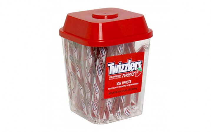 Hershey Twizzlers Strawberry Wrapped Canister 105ct - Default Title Hershey Candy Candy Store For Me