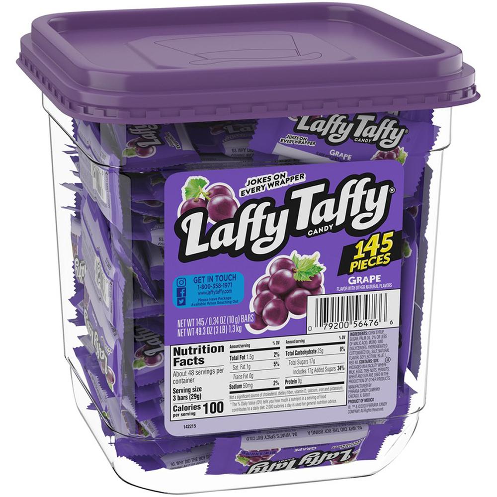 Laffy Taffy Grape Tub 145ct - Default Title Ferrara Pan Candy Co Candy Candy Store For Me