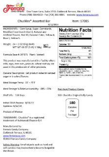 Chuckles Assorted Bar 2oz 24ct - Default Title Ferrara Pan Candy Co Candy Candy Store For Me