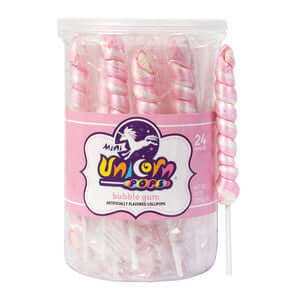 Adams & Brooks Pale Pink Mini Unicorn Pop jar 24ct