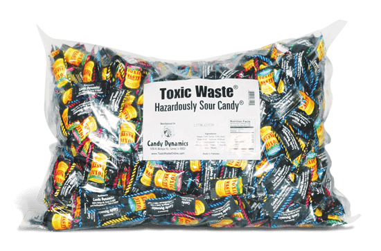 Toxic Waste Sour Candy 1000 Piece Bag - Default Title Candy Dynamics Novelty Candy Store For Me