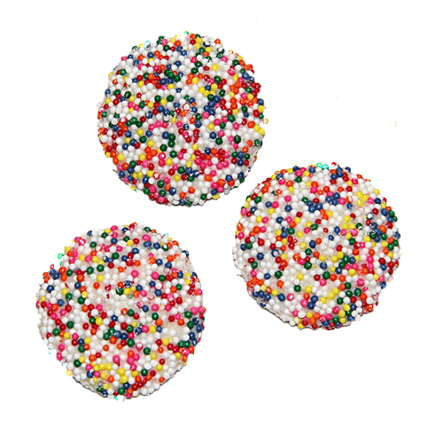Asher White Chocolate Nonpareils with Multi Color Seeds 7lb - Default Title Asher's Chocolates Fine Chocolate Candy Store For Me