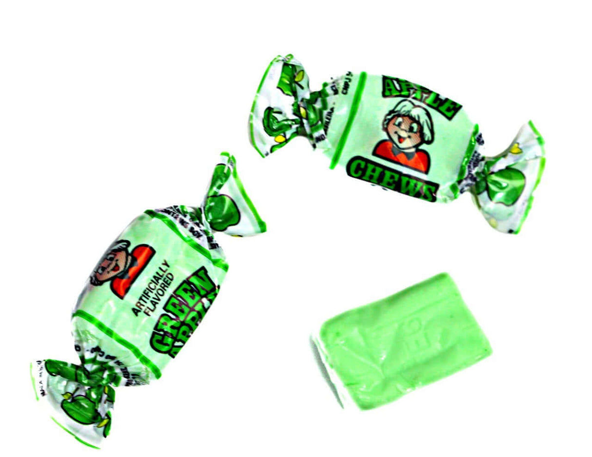 Alberts Fruit Chews Green Apple 240ct - Default Title Albert's Candy Candy Candy Store For Me