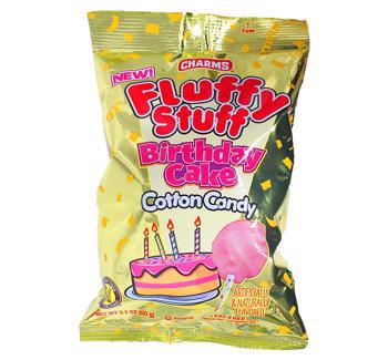 Charms Fluffy Stuff Birthday Cake Cotton Candy 24ct 2.1oz