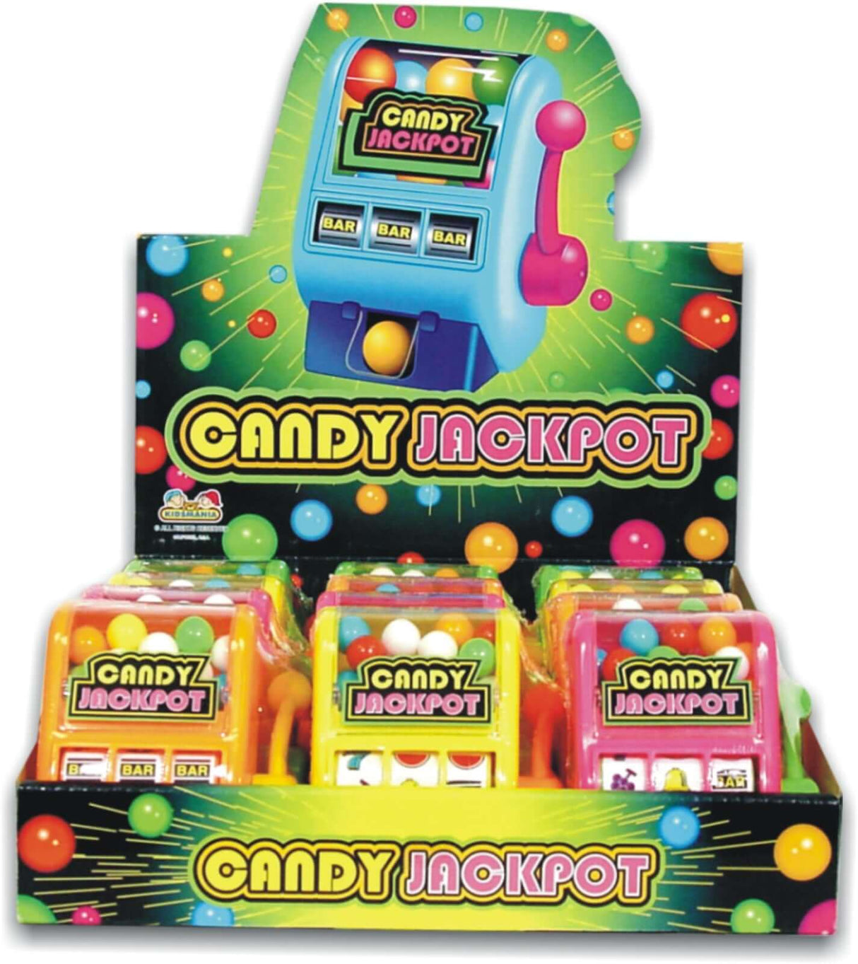 Kidsmania Slot Machine Candy Jackpot Dispenser 12ct - Default Title Kidsmania Candy Store For Me