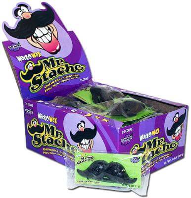 Concord Mr Stache Wax Mustache 24ct - Default Title Concord Confections Candy Candy Store For Me
