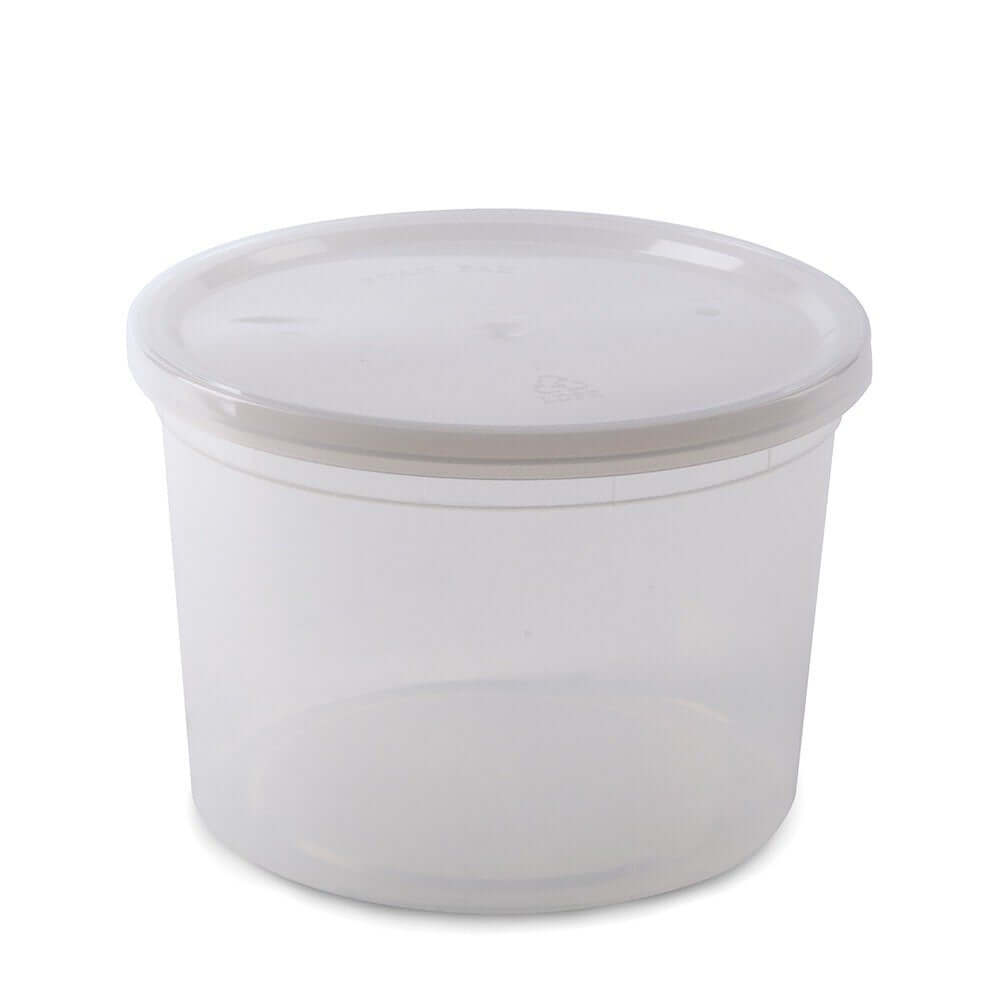 Deli Containers Plastic 12oz Clear with lids 240ct
