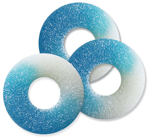 Albanese Gummi Blue Raspberry Rings 4.5lb - Default Title Albanese Confectionery Gummies Candy Store For Me