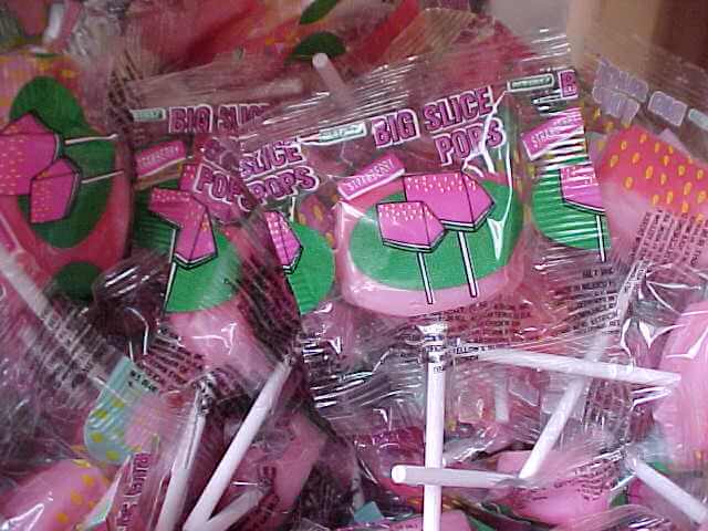 Alberts Big Slice Pops Strawberry 48ct - Default Title Albert's Candy Candy Candy Store For Me