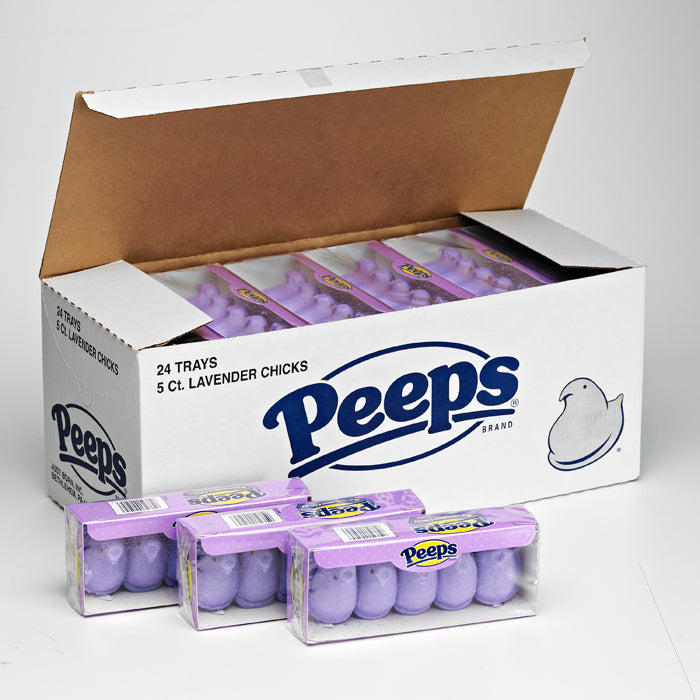 Just Born Marshmallow Peeps Lavender 5pk 24ct