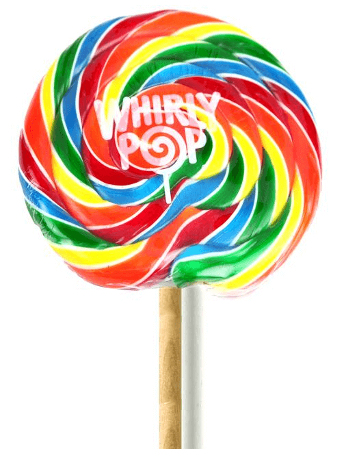 Adams & Brooks Rainbow Whirly Pops 10oz 18ct - Default Title Adams & Brooks Lollipops Candy Store For Me