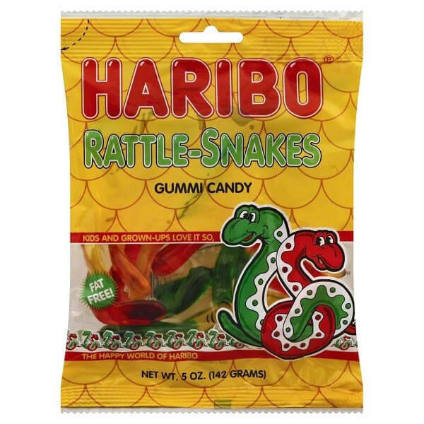 Haribo Rattle Snakes Gummi Candy 5oz 12ct - Default Title Haribo Gummies Candy Store For Me