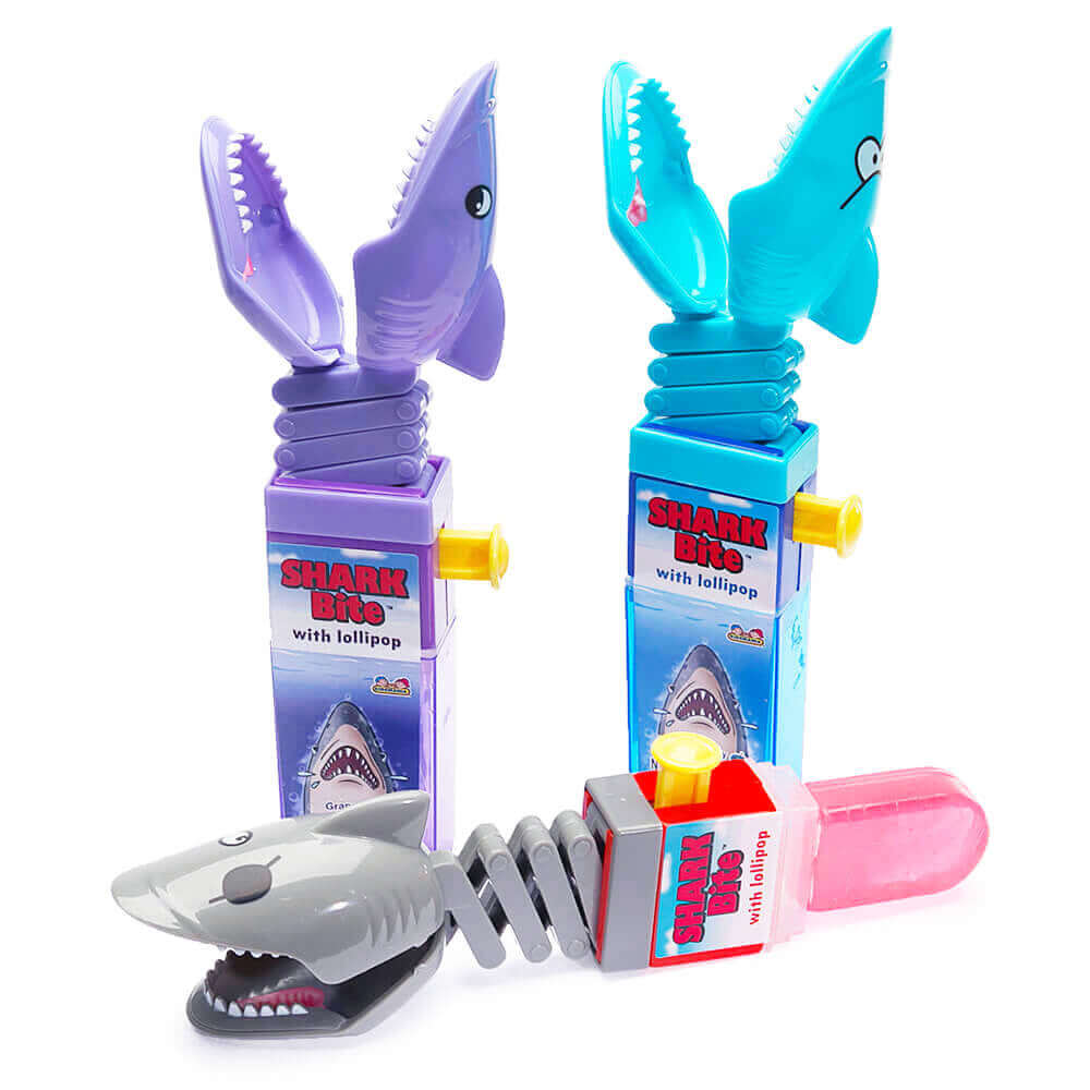 Kidsmania Shark Bite Candy Toy Lollipops 12ct - Default Title Kidsmania Candy Store For Me