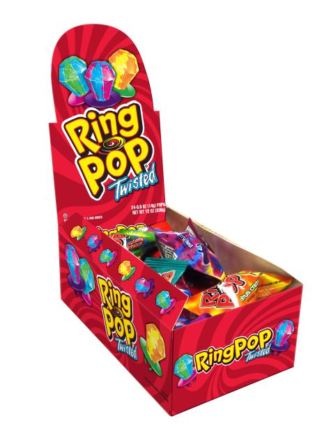 The Bazooka Company Twisted Ring Pop 24ct - Default Title The Bazooka Company Candy Candy Store For Me
