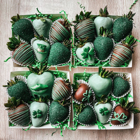 Sweet & Lucky: Chocolate-Covered Strawberries for St. Patrick’s Day 🍓🍀