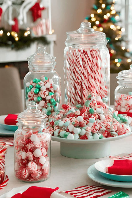 Edible Holiday Centerpieces with Sweet Treats 🎄🍬