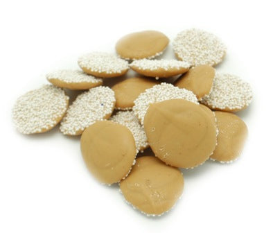 Asher Peanut Butter Nonpareils with White Seeds 8lb