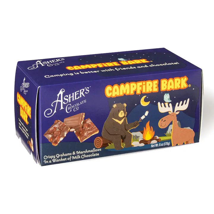 Asher Milk Campfire Bark 6oz Gift Box 12ct