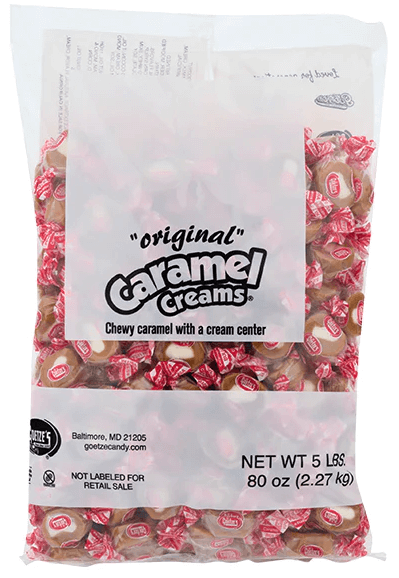 Goetze Vanilla Caramel Creams 10lb case