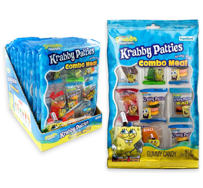 Frankford Krabby Patty Gummy Combo Meal Bag 2.6oz 12ct