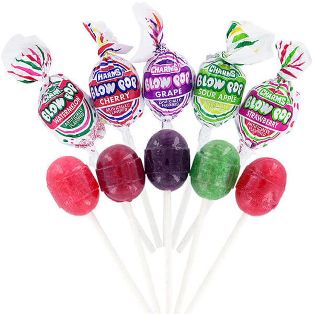 Charms Blow Pop Assorted Bulk 33lbs