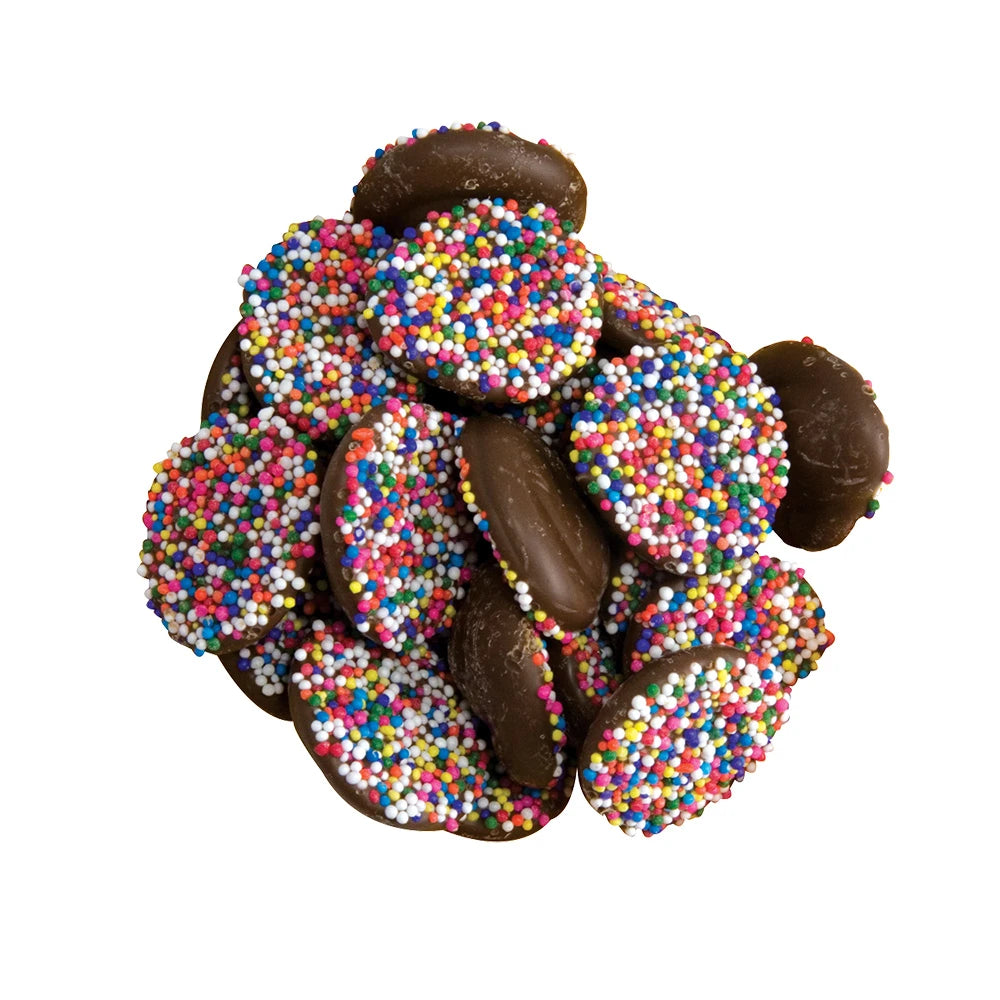Asher Milk Chocolate Nonpareils With Multi Seeds 8lbs