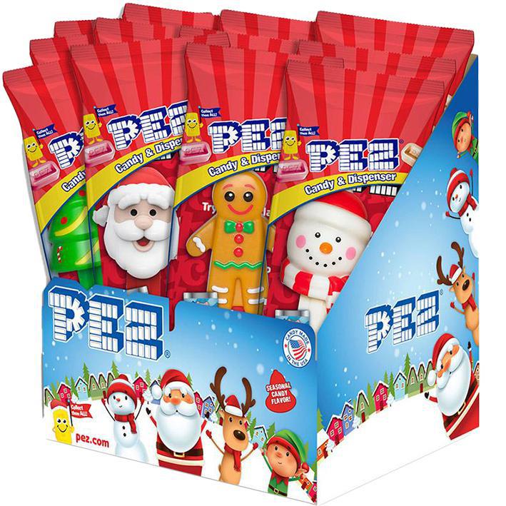 Pez Candy Dispenser Christmas 12ct