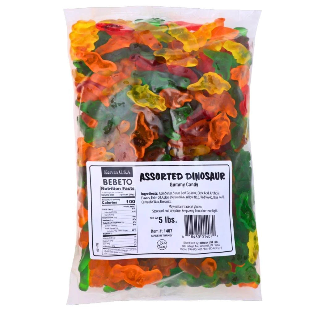 Kervan Gummy Dinosaurs 5lbs