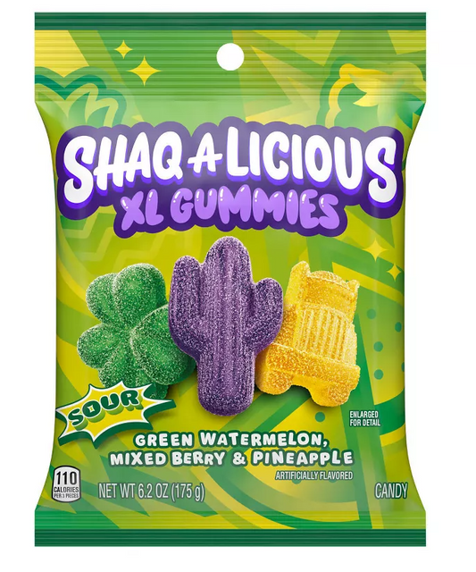 Hershey Shaq-A-Licious Gummies 6.5oz 12ct case