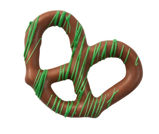 Asher Milk Chocolate Pretzel with Green String 6lbs