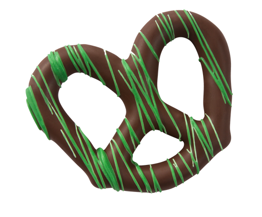 Asher Dark Chocolate Pretzel with Green String 6lbs