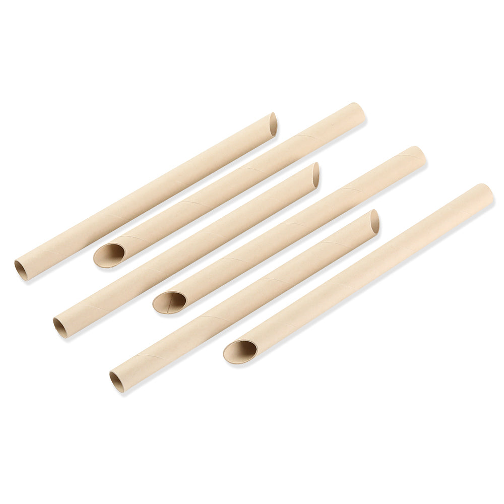 7.9" Disposable Bamboo Fiber Paper Straw - 10,000 Straws - Default Title Eco Essential Products Straws Candy Store For Me