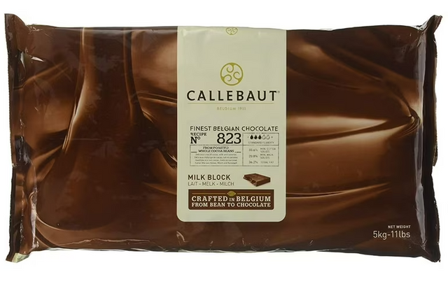 Barry Callebaut 823NV Milk Couverture Blocks 33.6% 55lb - Default Title Barry Callebaut Bulk Chocolate Candy Store For Me