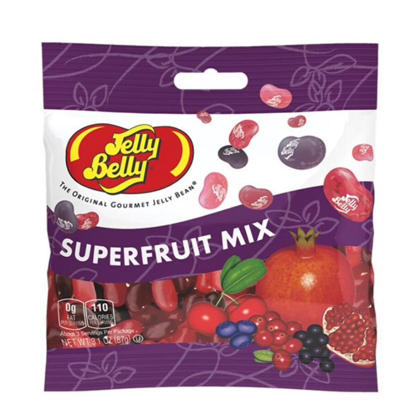 Jelly Belly Superfruit Mix 3.1oz bags 12ct case