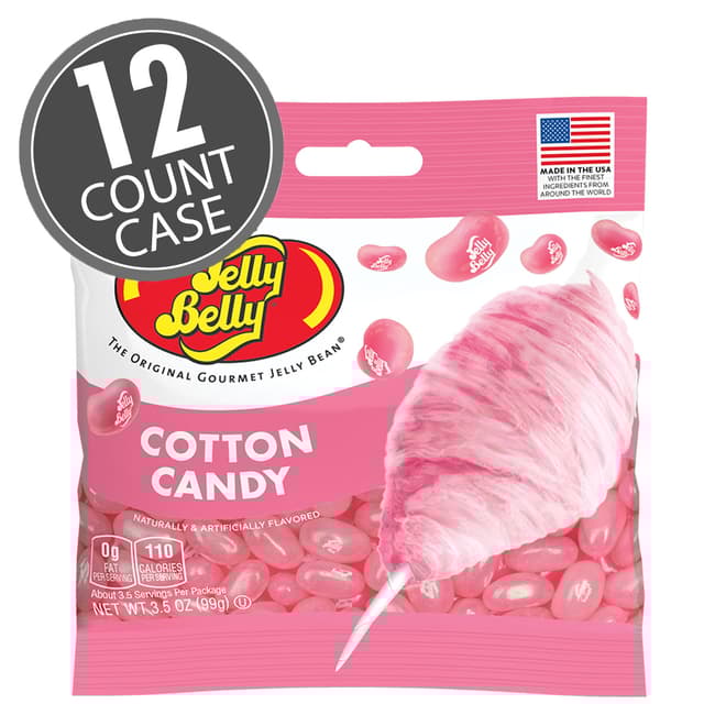 Jelly Belly Cotton Candy 3.5oz bags 12ct case