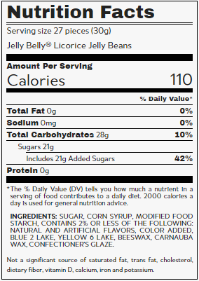 Jelly Belly Jelly Beans Licorice 10lb