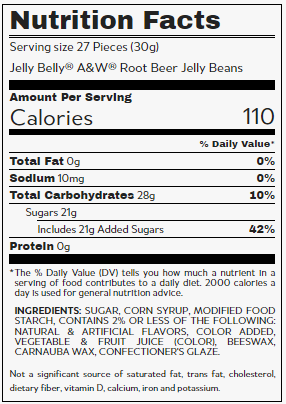 Jelly Belly Jelly Beans A&W Root Beer 10lb
