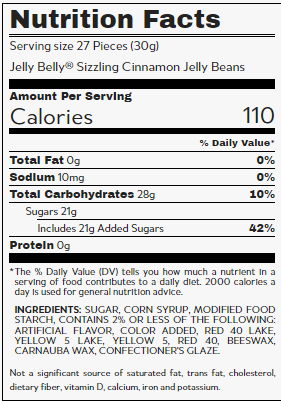 Jelly Belly Jelly Beans Sizzling Cinnamon 10lb